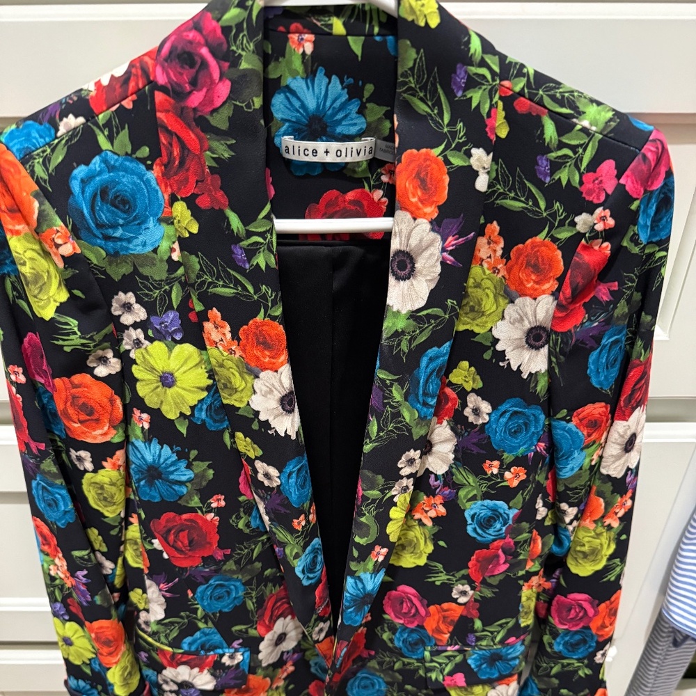 Alice & Olivia Floral Macey Blazer
